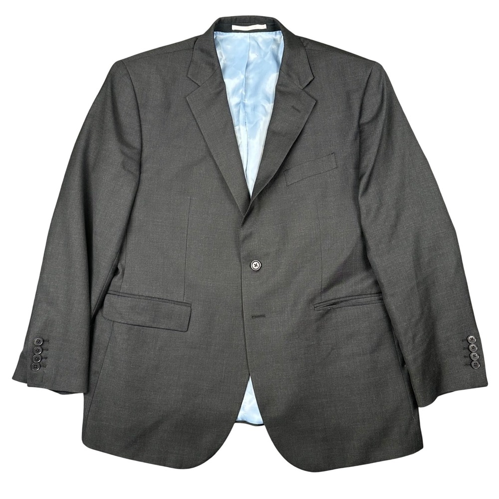 Charles Tyrwhitt Blazer Mens 44S Classic Fit‎ Super 110s Wool Jacket Charcoal